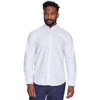 Raging Bull Men's Long Sleeve Classic Oxford Shirt in White | Size: 4XL