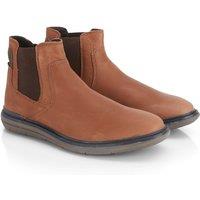 CATESBY ENGLAND Men's Truro Premium Leather Comfort Flex Chelsea Boots in Brown | Size: 11