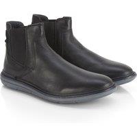 CATESBY ENGLAND Men's Truro Premium Leather Comfort Flex Chelsea Boots in Black | Size: 11