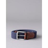 Lakeland Leather Men's 'Greythwaite' Braided Belt in Navy | Size: XL