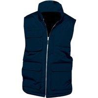 Kariban Men's Quilted Full Zip Bodywarmer Gilet in Navy | Size: 4XL