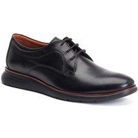 Base London Men's Wing Derby in Black | Size: 8