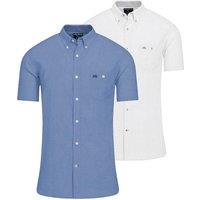 Raging Bull Men's Classic 2 Pack Short Sleeve Linen Shirt | Size: XL