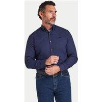 Raging Bull Men's Long Sleeve Classic Oxford Shirt in Navy | Size: XL