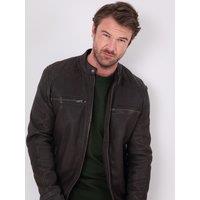 Lakeland Leather Men's 'Harker' Leather Jacket in Brown | Size: 42