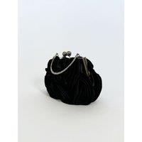 3D Rose Clutch Bag in Black