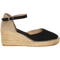 Toni Pons Women's 'Caldes' Wedge Heel Espadrille Sandals in Black | Size: 6