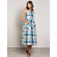 Celtic & Co Women's Button Detail Midi Dress in Green | Size: 14