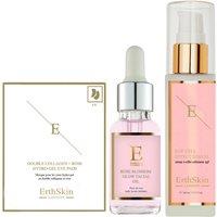 Erth Skin London Women's Anti-Aging Luxe Set: EGF Serum + Rose Glow Oil & D.Collagen Eye Pads in White
