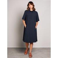 Celtic & Co Women's Short Sleeve Swing Dress in Navy | Size: 8