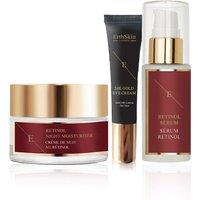 Erth Skin London Women's Retinol Trio: Serum60ml, Night Cream 50l + 24k Eye Cream 20ml in White