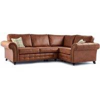 Furnishings For Less UK Oakland Tan Chesterfield 4 Seater L Shape Large Corner Sofa