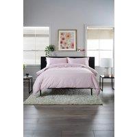 The Lyndon Company Gingham Duvet Cover Set - Soft & Breathable Cotton with Double Piped Edges in Rose