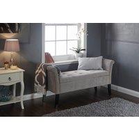 GFW Balmoral Chenille Window Seat in Silver