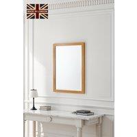 Yearn Mirrors Oak Effect Slim Framed Bevelled Mirror in Light Oak