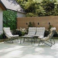 Charles Bentley Porto 4 Seater Lounge Set in Grey