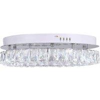 20W Round Crystal-Enhanced Ceiling Light Fixture