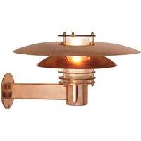 Nordlux Vintage Outdoor Wall Light Brown Copper E27 Coastal/Marine Safe - Mains Powered, IP54