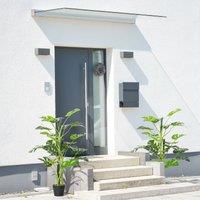 OUTSUNNY 100cm/3.3FT Artificial Monstera Tree Fake Plant in Pot Indoor Outdoor in Green