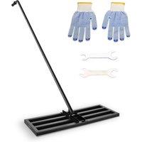 VonHaus Lawn Levelling Rake 2M in Black