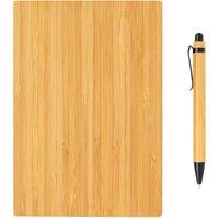 XD Design Bamboo A5 Notebook & Pen Set in Brown