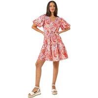 Dusk Paisley Print Hotfix Dress