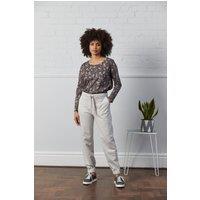Nomads Clothing Women's GOTS Organic Cotton Jersey Lounge Trousers in Ecru | Size: 14