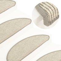 Berkfield Home Stair Mats Self-adhesive 15 pcs 56x17x3 cm Silver | Size: Medium