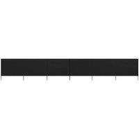 Berkfield Home 6-panel Wind Screen Fabric 800x120 cm Black