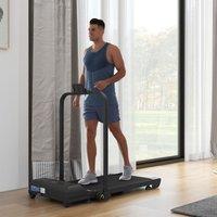 HOMCOM 2.5HP Folding Treadmill Walking Pad with Remote Control, 1-10km/h in Black