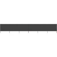 6-panel Wind Screen Fabric 800x120 cm Anthracite