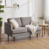 FurnitureboxUK Fleur 2-Seater Solid Wood Frame Sofa Upholstered In Eco Recycled Fabric in Taupe