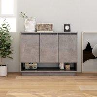 Berkfield Home Sideboard Concrete Grey 97x31x75 cm Engineered Wood | Size: 97 x 31 x 75 cm