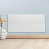 Purus 600W Electric Radiator Panel Heater Bathroom Safe Wall Mounted or Floor standing Timer Thermostat Lot 20 White
