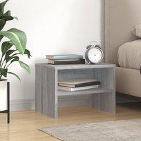 Bedside Cabinet Grey Sonoma 40x30x30 cm Engineered Wood
