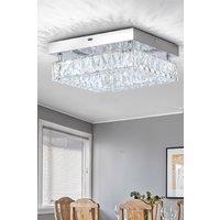 Modern 16W Square Crystal Ceiling Light