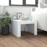 Berkfield Home Coffee Table White 50x50x35 cm Engineered Wood | Size: 50 x 50 x 35 cm