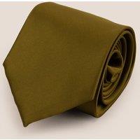 Oswin Hyde Men's Sleek Olive Tie in Green