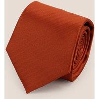 Oswin Hyde Men's Orange Self Stripe Tie