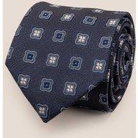 Oswin Hyde Men's Theo Navy Tie