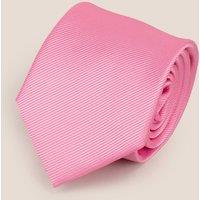 Oswin Hyde Men's Pink Ribbed Tie in Light Pink