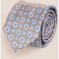 Oswin Hyde Men's Dylan Blue/Brown Tie in Blue