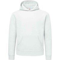 Fruit of the Loom Men's Supercotton Plain Hooded Sweatshirt in White | Size: XL