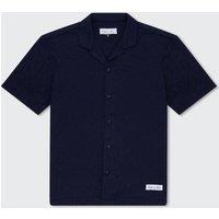 Walker & Hunt Men's Oversized 'Serenity' Shirt in Navy | Size: Medium