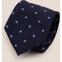 Oswin Hyde Men's Multi Square Navy Tie