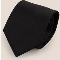 Oswin Hyde Men's Black Self Stripe Tie