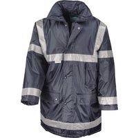 Result Men's Work-Guard Workwear Management Coat in Navy | Size: 2XL