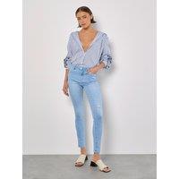 Apricot Women's Sienna High Waist Skinny Jeans in Blue | Size: 12
