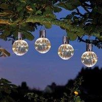 Marco Paul Pack of 4 Firefly Orb Solar Powered Garden Lights in Clear