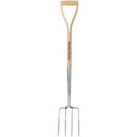 Kent & Stowe Stainless Steel Garden Life Digging Fork in Beige